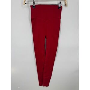 Fabletics Leggings Women's Small Holly Berry Stretch High-Waisted Slim Fit NWT